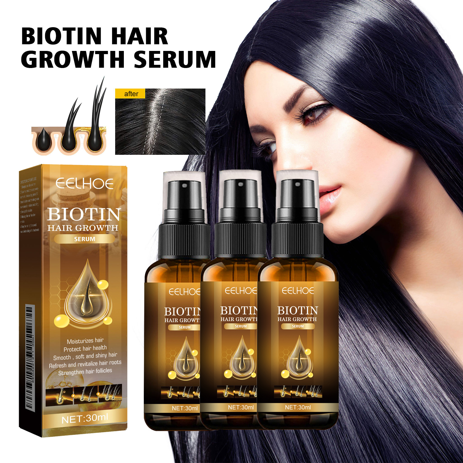 Biotin Hair Care Spray Nourish - đánh giá và giá Hair Care Essence Oil
