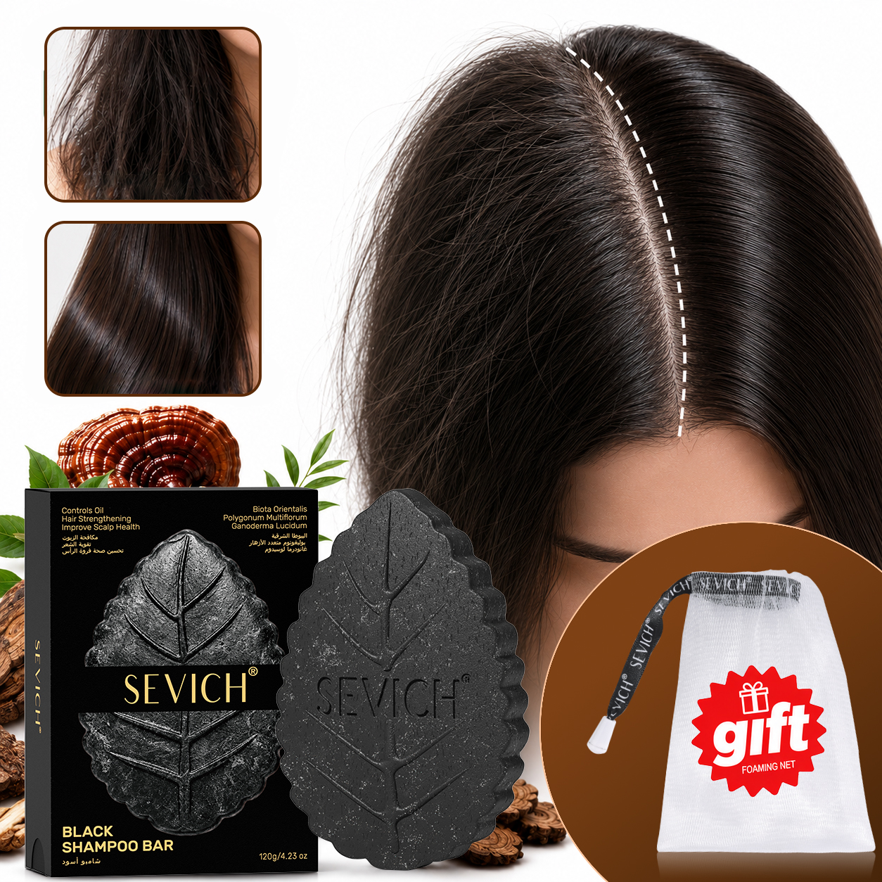 Black Shampoo Soap Bar Gray Ha - đánh giá và giá Hair Care Organic